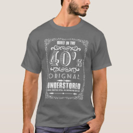Bygg några delar i 40:s ursprungliga underlagring tee shirt