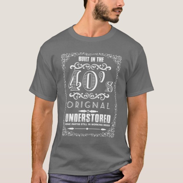 Bygg några delar i 40:s ursprungliga underlagring tee shirt (Framsida)