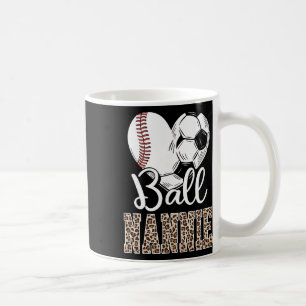 Bygg Nannie Hjärta Bysebyll Fotboll Nannie Leopard Kaffemugg