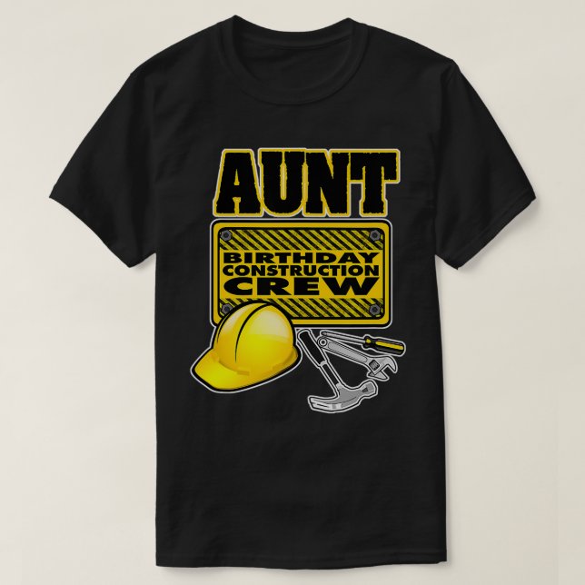 Bygg- och anläggningsarbetare vid födelsedagen Mos T Shirt (Design framsida)