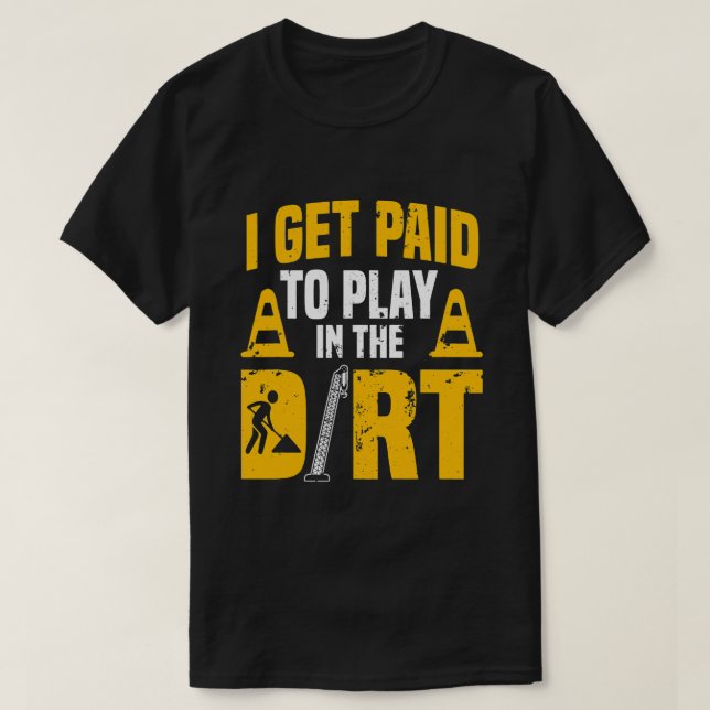 Bygg- och anläggningsarbetares utmärkelser Laborer T Shirt (Design framsida)