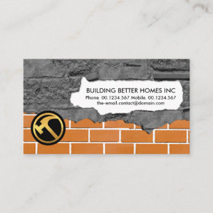 Bygg- och anläggningsarbeten: Masonry Plastering W Visitkort