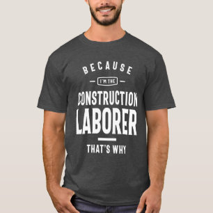 Bygg- och anläggningsarbetsplats födelsedag t shirt