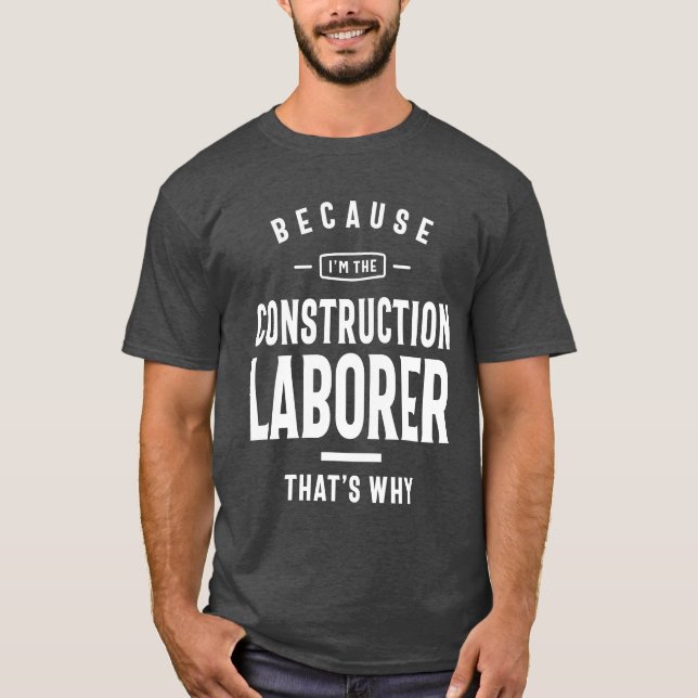 Bygg- och anläggningsarbetsplats födelsedag t shirt (Framsida)