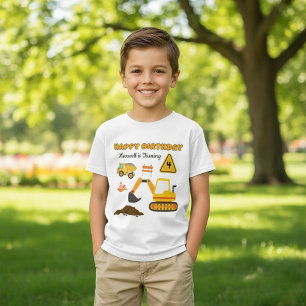 Bygg- och anläggningsområdet Fordon Anpassningsbar T Shirt