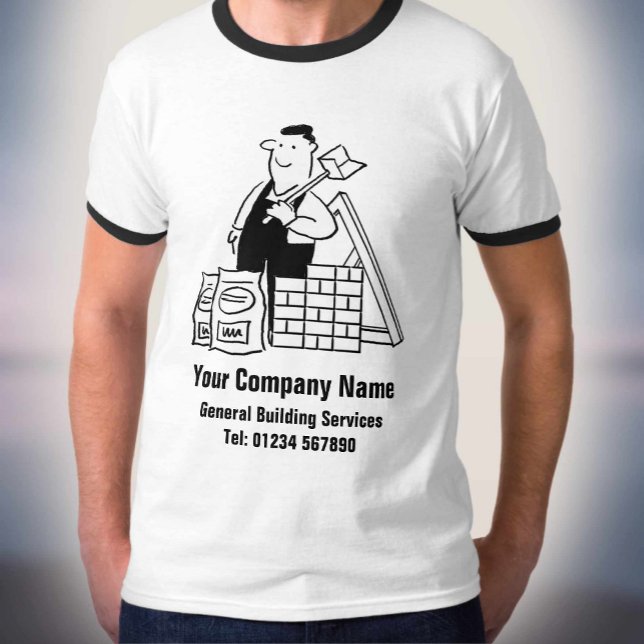 Bygg- och anläggningstjänster t shirt (Skapare uppladdad)