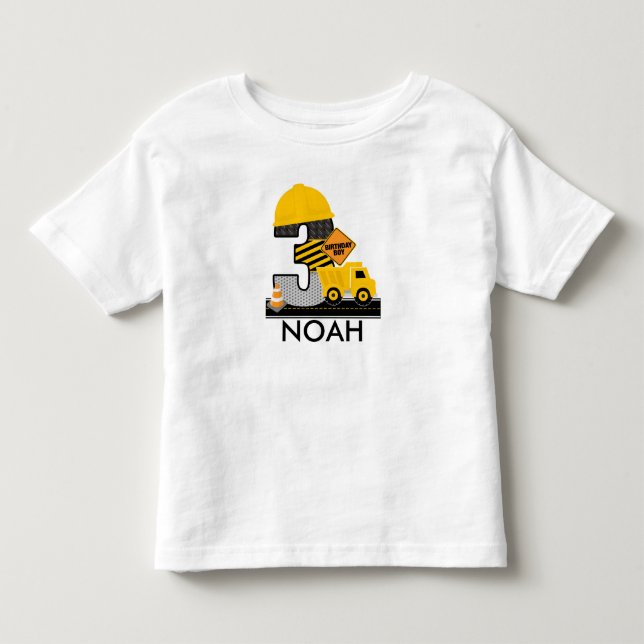 Bygg- och dagshuset, Lastbil 3 år Tee Shirt (Framsida)