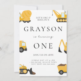 Bygg- och födelsedagsinbjudan - För barn Inbjudningar