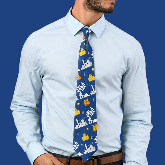Bygg- och ingenjörsyrket Pappa Tie Slips (Skapare uppladdad)