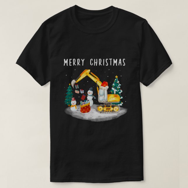 Bygg- och julprydnadsföremål Funny T Shirt (Design framsida)