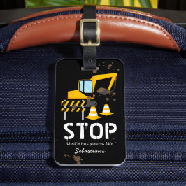 Bygg- och resebuss för barn, Roligt Bagagebricka