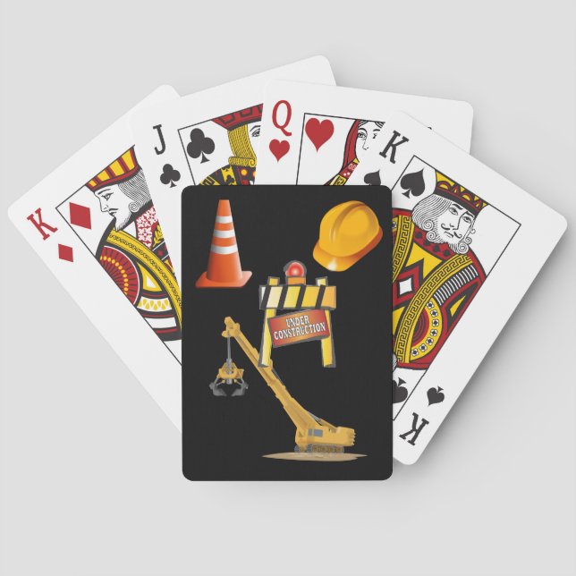 Bygg- och uppspelningskortfack casinokort (Baksidan)