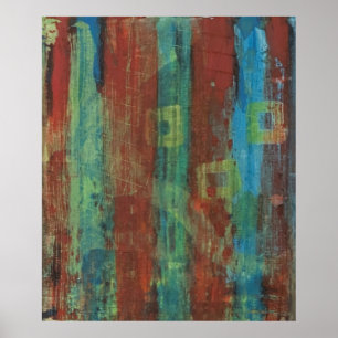 Bygg. Oro, frustration, akrylkonst Tapestry Poster