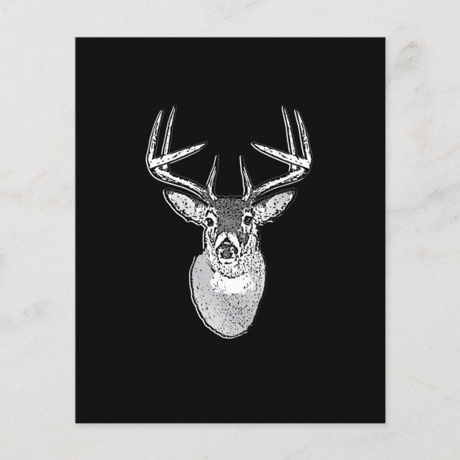 Bygg på Black Design White Svan Hjort Flygblad (Framsidan)