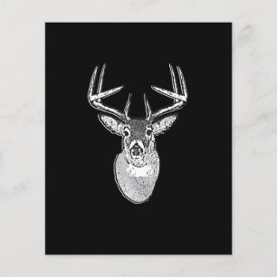 Bygg på Black Design White Svan Hjort Flygblad