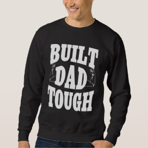 Bygg Pappa Tuff Nummer Ett Patriot Fars Dag Sayi Lång Ärmad Tröja