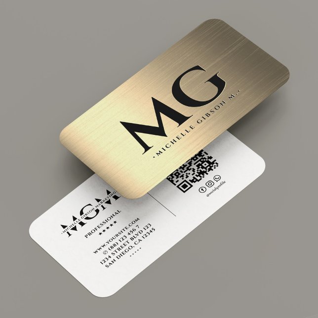 Bygg-Professionellen Faux Guld Modern Visitkort (Marketing Construction Professional Gold Modern Business Card
)