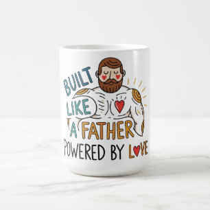 Bygg som ett Far med Kärlek Fars dag som drivkraft Kaffemugg