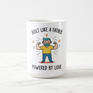 Bygg som ett Far med Kärlek Fars dag som drivkraft Kaffemugg