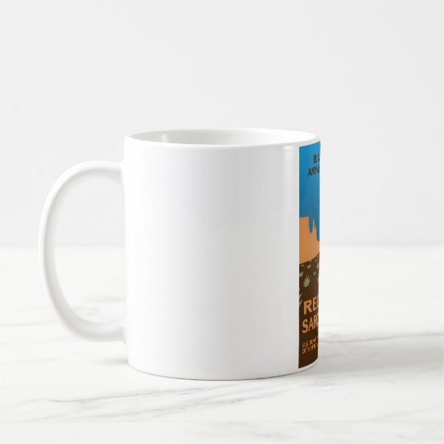 Bygg Tält överallt! - Nyskapa Sarkasastiskt Kaffemugg (Vänster)