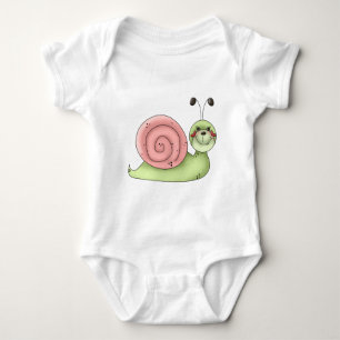 Bygg upp dig ・ Snigel ・ grönt och rosa Tee Shirt