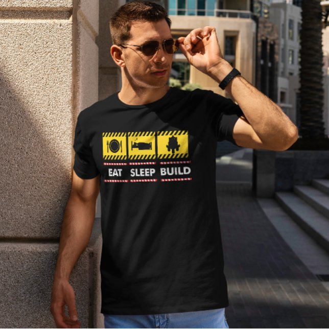 Bygg Upprepa Byggnad-block Brickor i viloläge T Shirt (Skapare uppladdad)