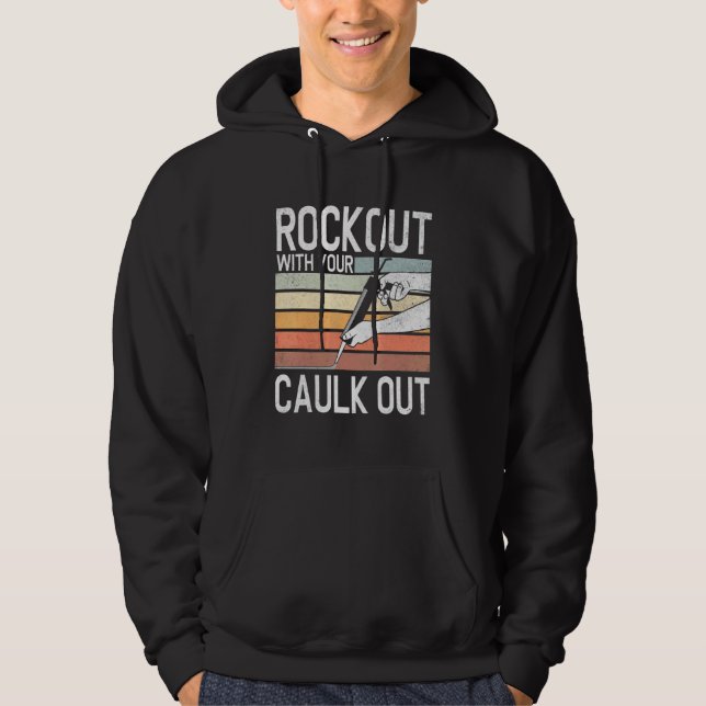 Bygg ut arbetare Sten ut med ditt kablar ut Hoodie (Framsida)