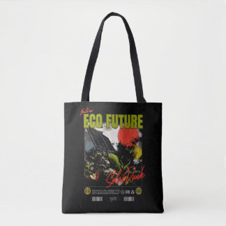 Bygg vår ekologiska framtid - Solarpunk Tote Bag Tygkasse