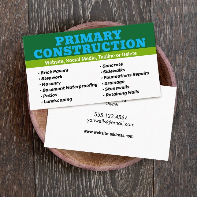 Bygg Visitkort (Skapare uppladdad)