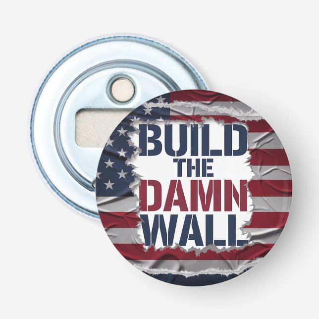 BYGG WALL - Magnetöppnare Flaska Flasköppnare (Framsidan)