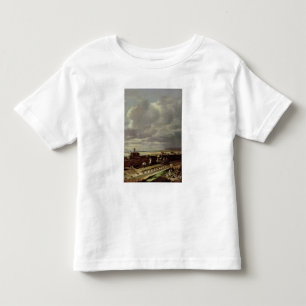 Bygga arbete på en järnväg fodra, 1871 tee