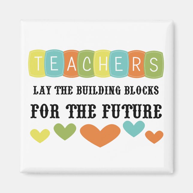 Bygga block för framtiden magnet (Framsidan)