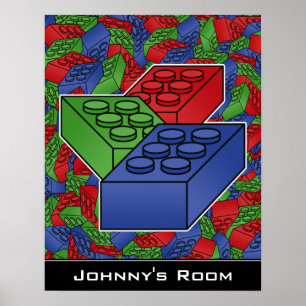 Bygga block Poster för ett Barn rum