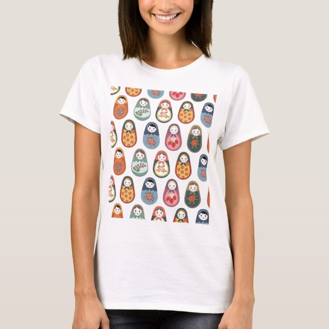 Bygga bo dockatrycket t-shirt (Framsida)