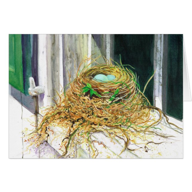 Bygga bo hälsningskort (Framsidan Horizontal)