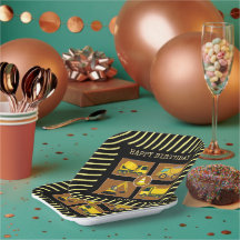 Bygga Dekorationerna Lastbil Barns födelsedag Part