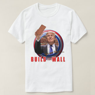 Bygga den väggpresidentDonald Trump T-tröja Tee Shirt