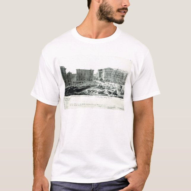 Bygga det nya gallerit av det brittiska museet t shirt (Framsida)