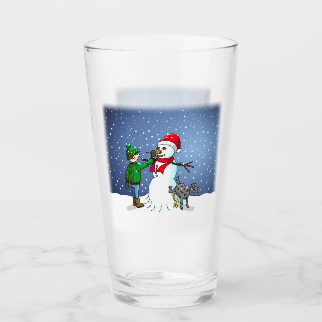 Bygga en snöman glaskopp (Framsida)
