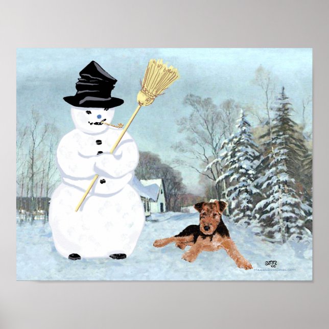 Bygga en snöman poster (Framsidan)