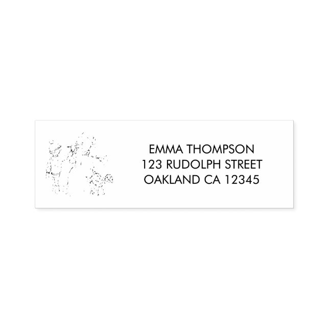 Bygga en snöman självfärgande stämpel (Design)
