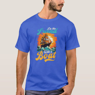 Bygga en vän med en båt t shirt