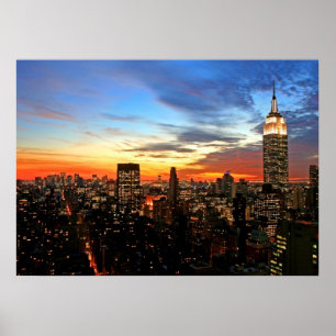 Bygga för empire state/New York tryck