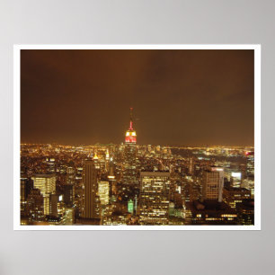 Bygga för empire state poster