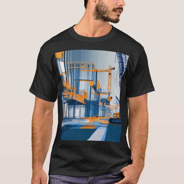 Bygga framtiden digitalt t shirt (Framsida)