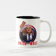 Bygga koppen för väggpresidentDonald Trump kaffe