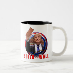 Bygga koppen för väggpresidentDonald Trump kaffe Två-Tonad Mugg