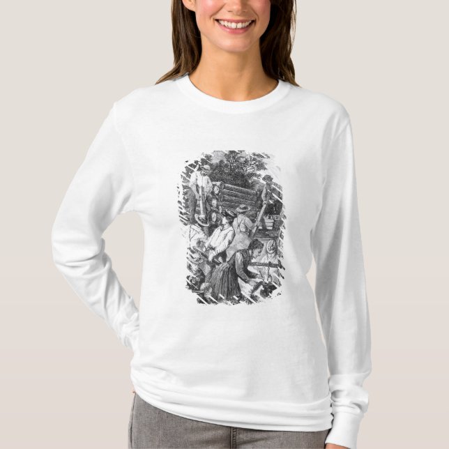 Bygga Logga-Kabinen T-shirt (Framsida)