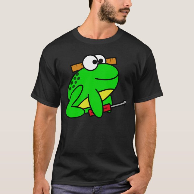 Bygga med grodor tröja (Framsida)