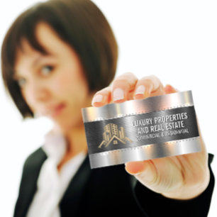 Bygga Metall Rivets   EGENDOM LOGOTYP Visitkort